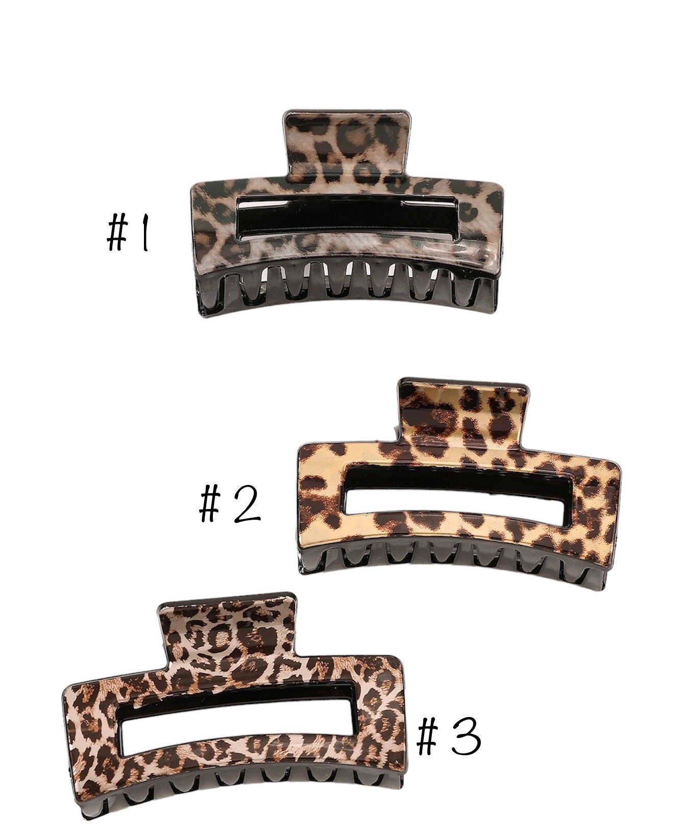 Leopard Hair Clips