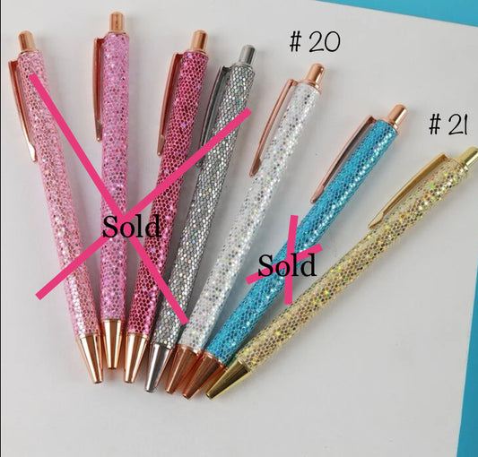 Sequin Ballpoint Pens